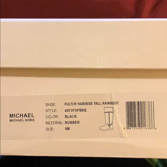 Michael Kors Fulton Harness Tall Rainboot - Picture 4 of 6